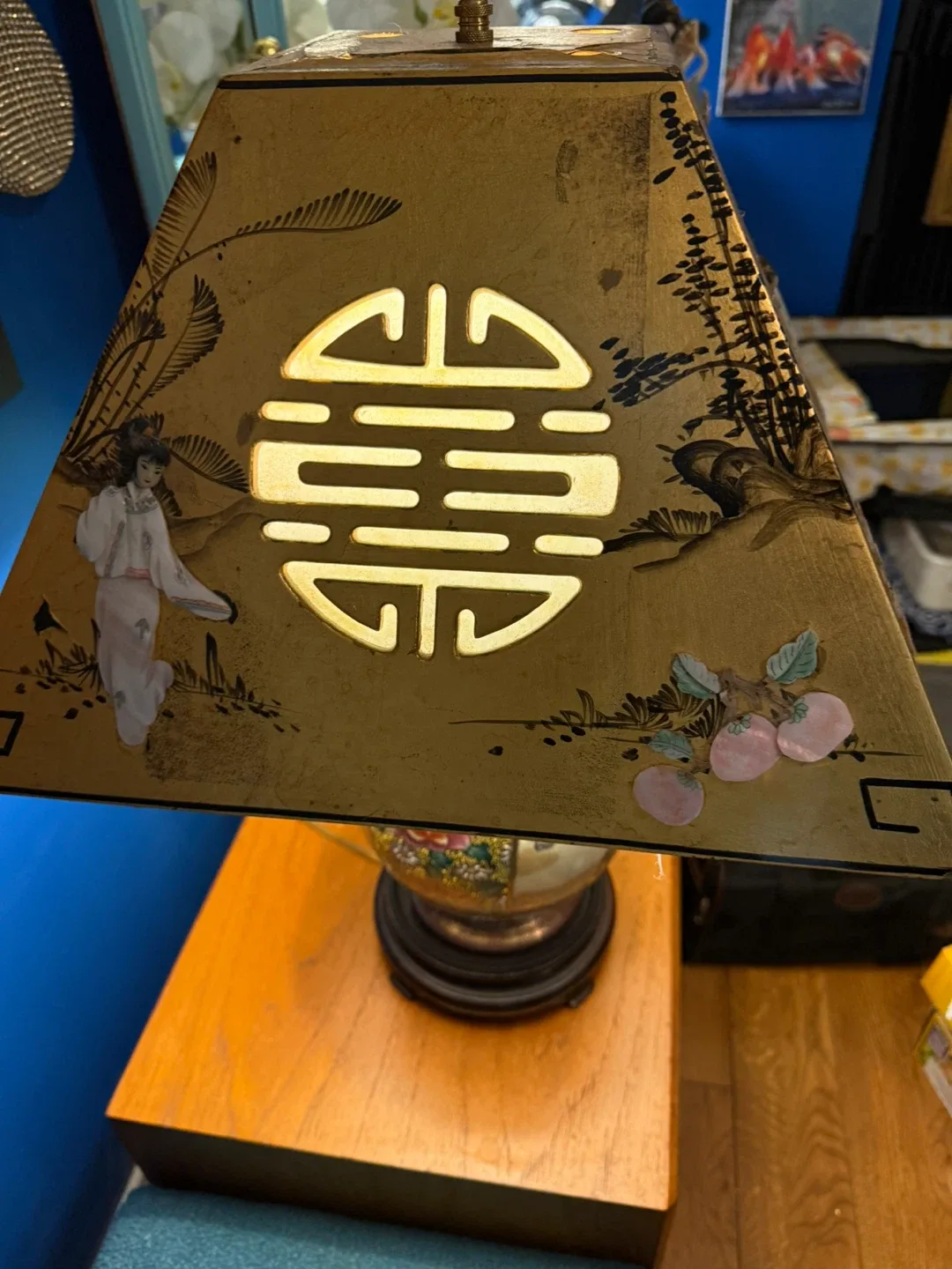 Vintage Asian-Style Table Lamp image indicator(4)