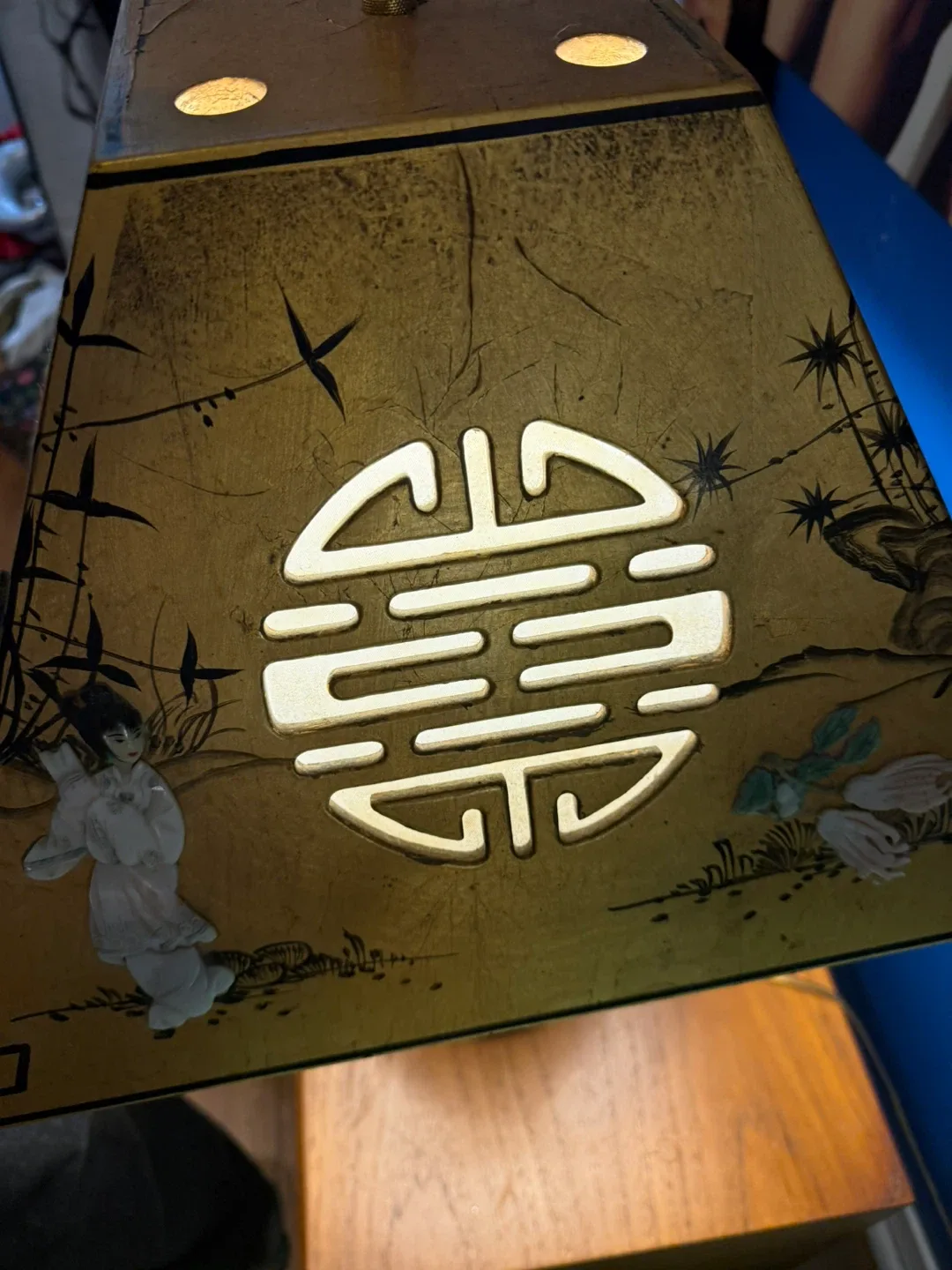 Vintage Asian-Style Table Lamp image indicator(6)