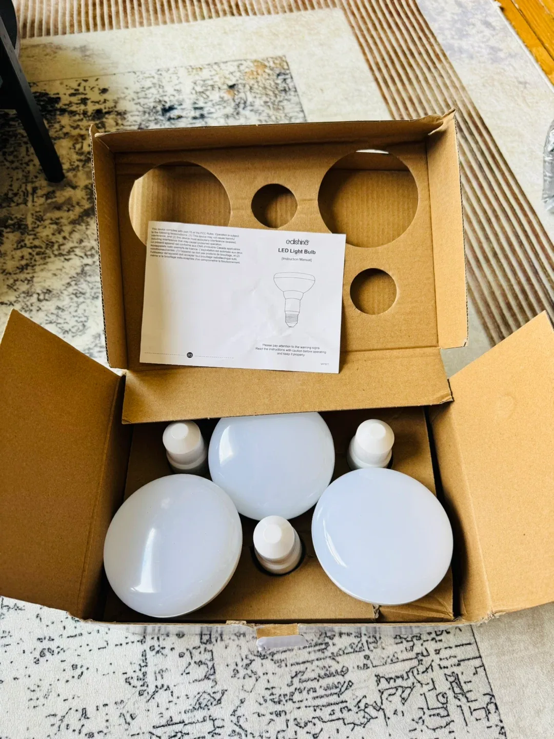 Edishine LED Light Bulbs - 6 Pack - New in Box image indicator(2)