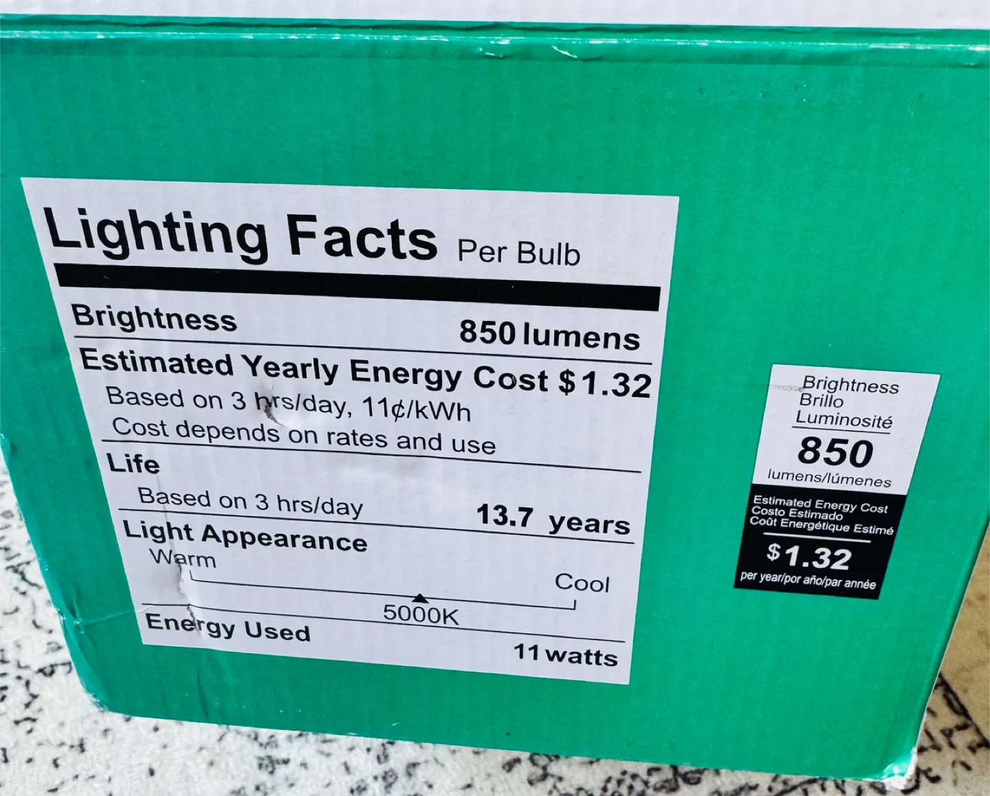 Edishine LED Light Bulbs - 6 Pack - New in Box image indicator(3)