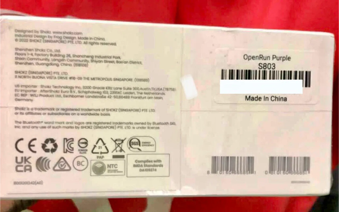 Shokz OpenRun Bone Conduction Headphones - Lavender image indicator(4)