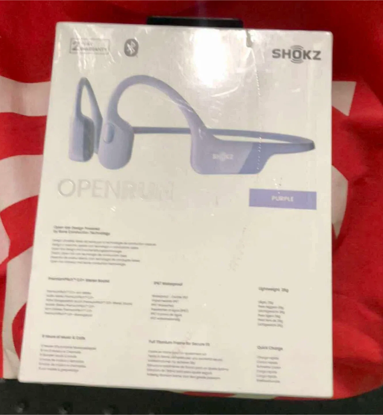 Shokz OpenRun Bone Conduction Headphones - Lavender image indicator(2)