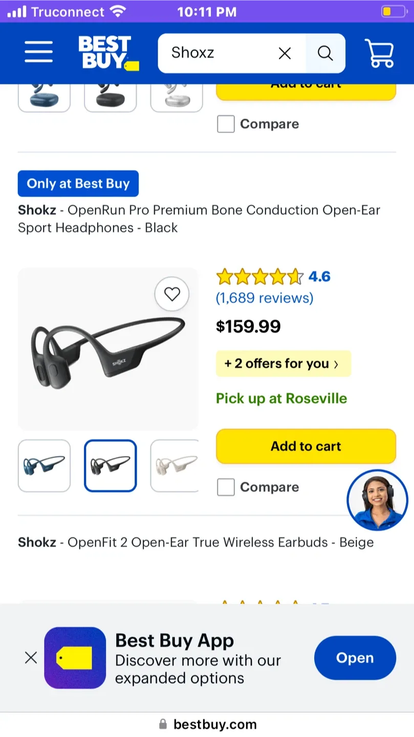 Shokz OpenRun Bone Conduction Headphones - Lavender image indicator(5)