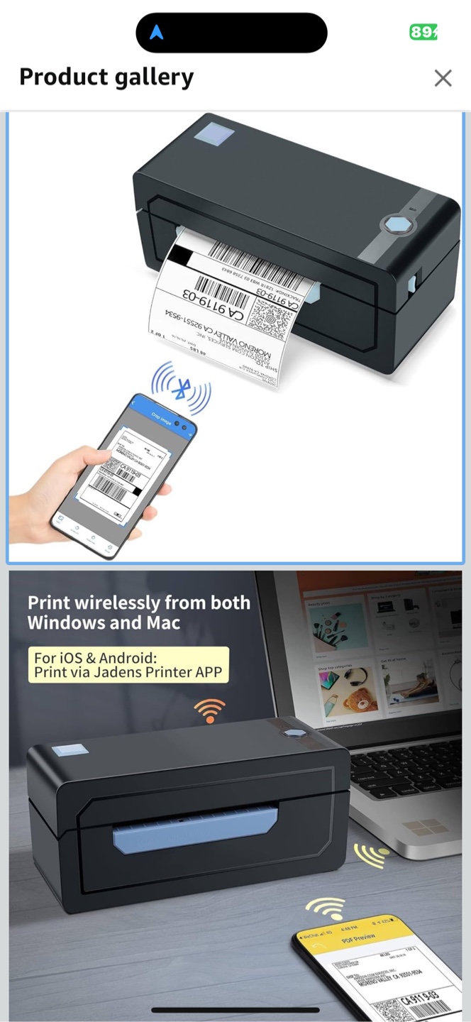 Jadens JD-268BT Thermal Label Printer - Fast Printing! - photo 2