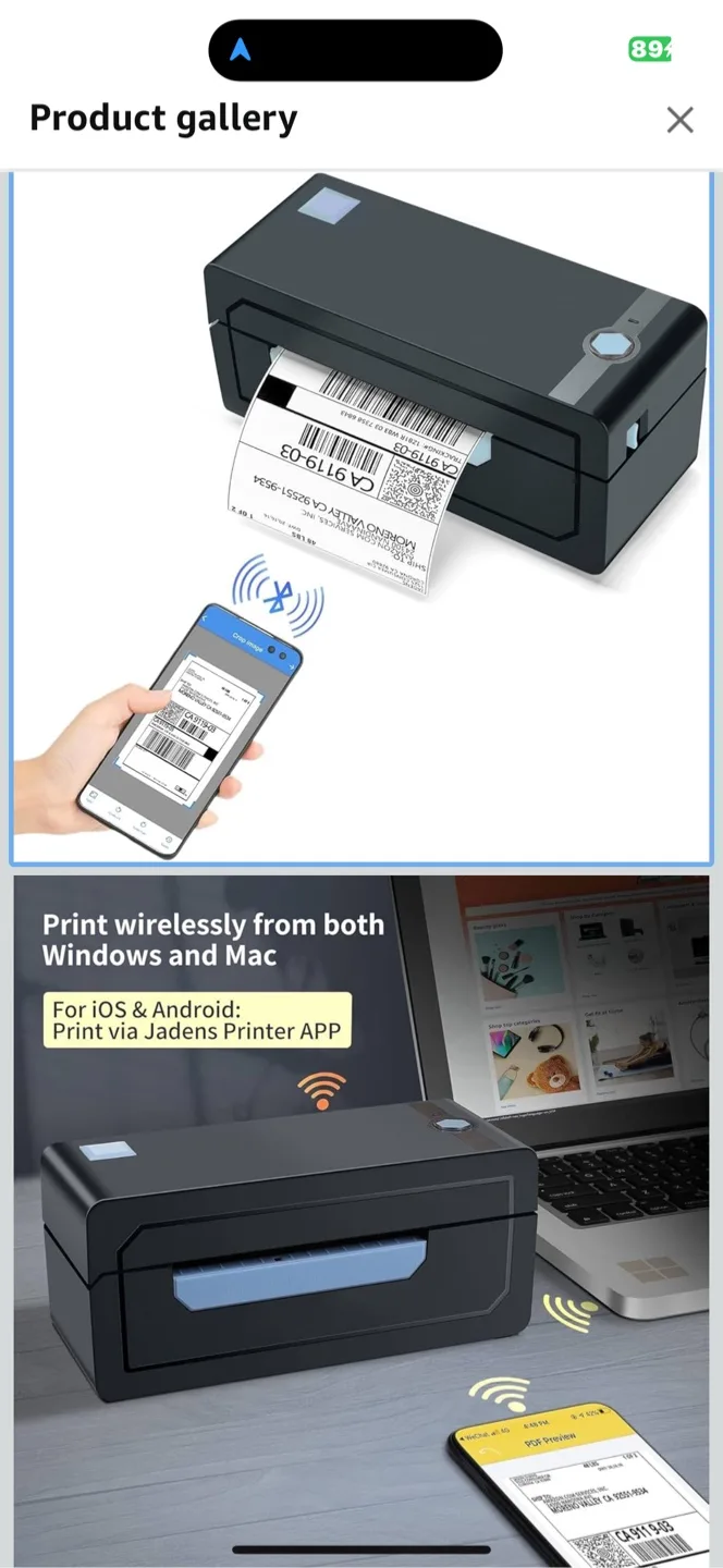 Jadens JD-268BT Thermal Label Printer - Fast Printing! image indicator(2)