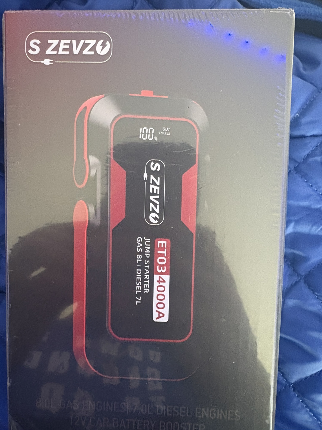 S Zevzo ET03 4000A Jump Starter - New