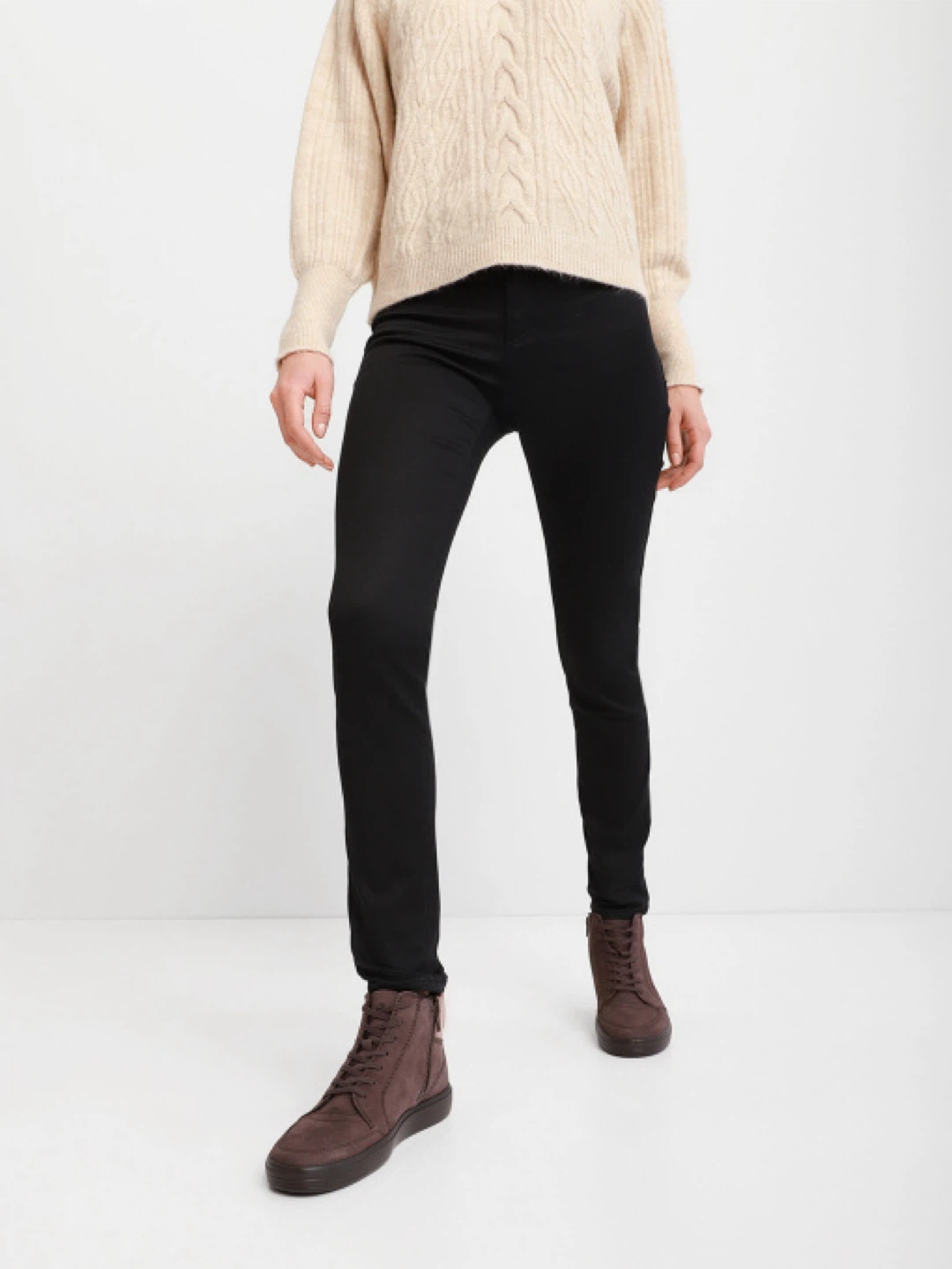 ECCO Soft Classic High-Top Nubuck Leather Sneakers / Boots - photo 4