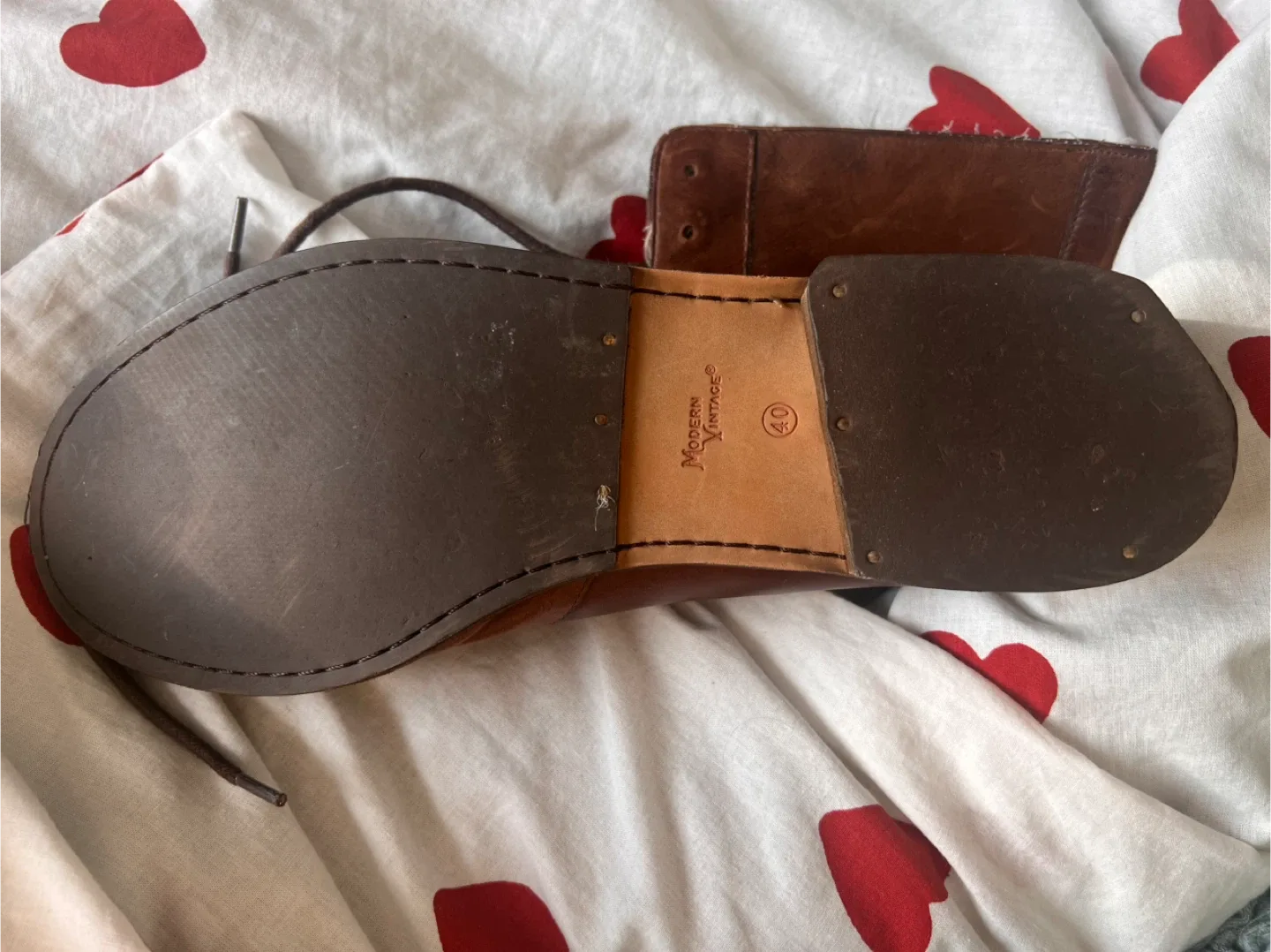 Modern Vintage Brown Leather Boots - Size 40 image indicator(3)