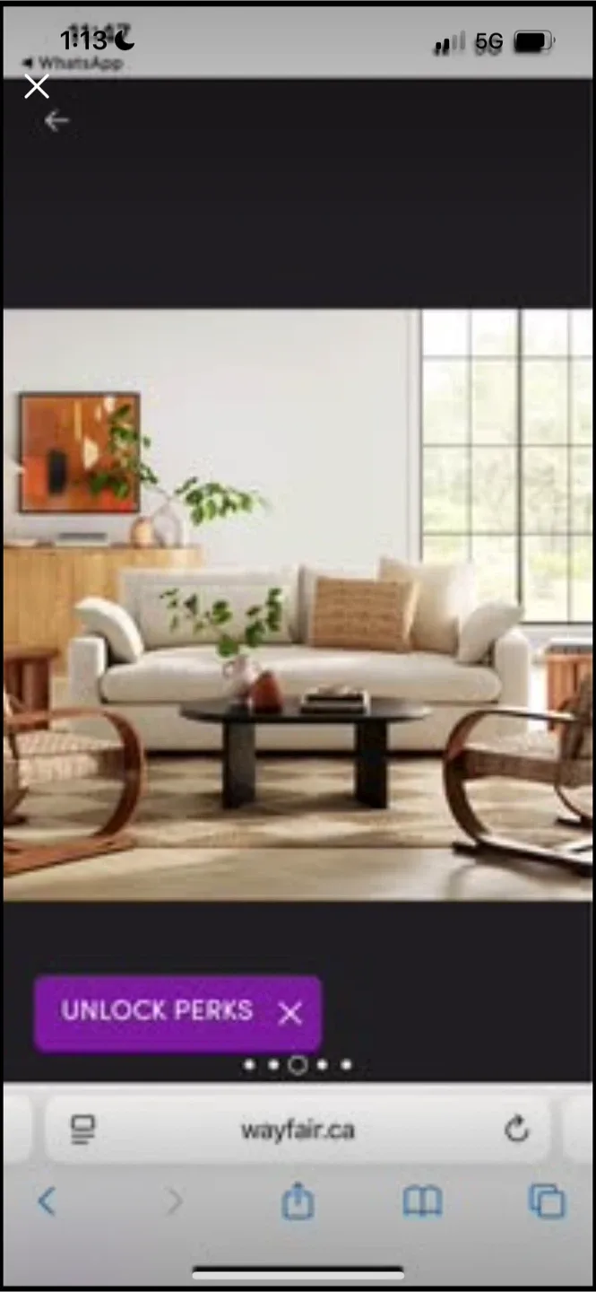 New Wayfair 44" Matte Black Coffee Table image indicator(4)