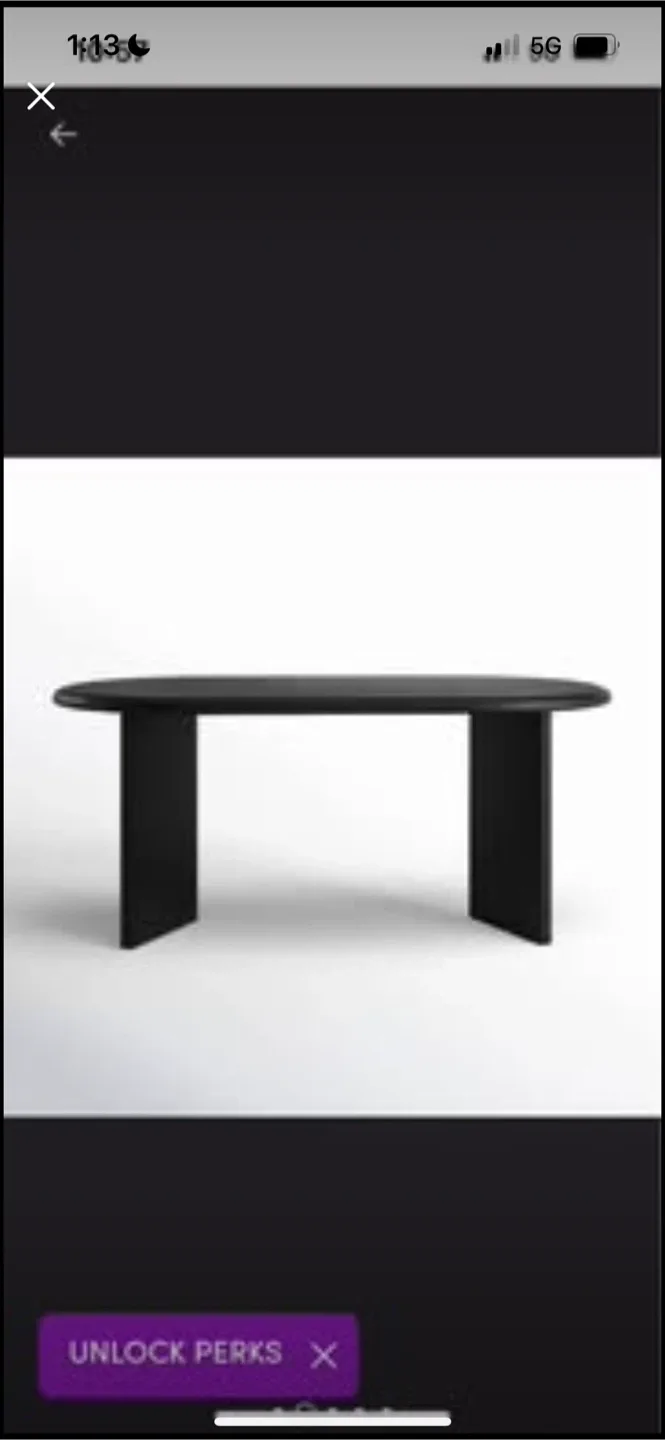 New Wayfair 44" Matte Black Coffee Table image indicator(3)