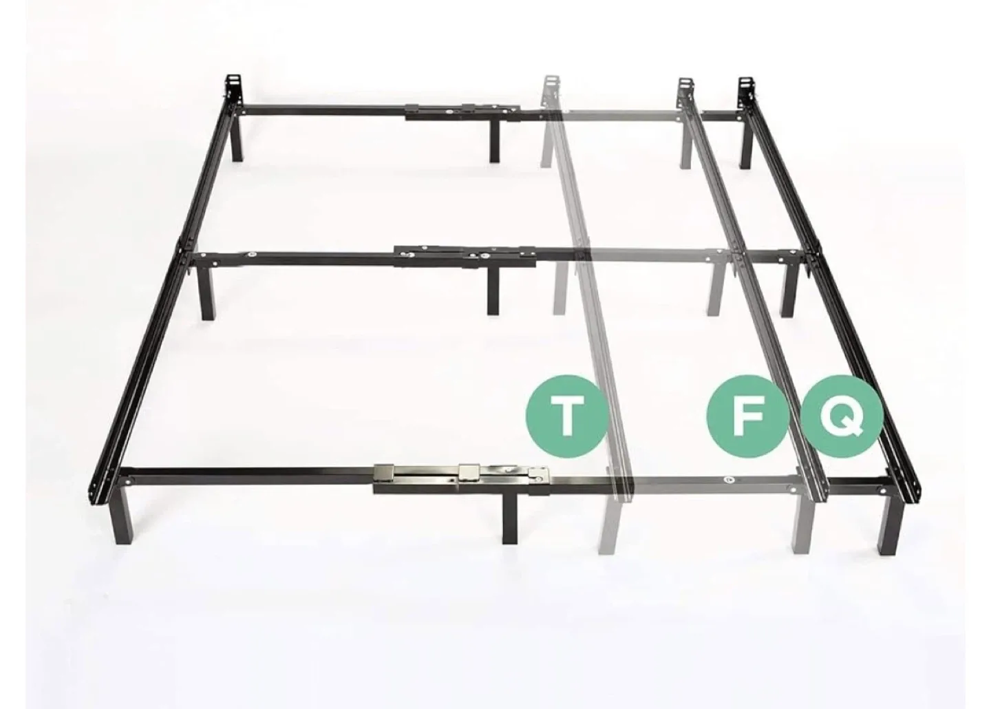 Boxspring Metal Bed Frame - twin/Full/Queen Size