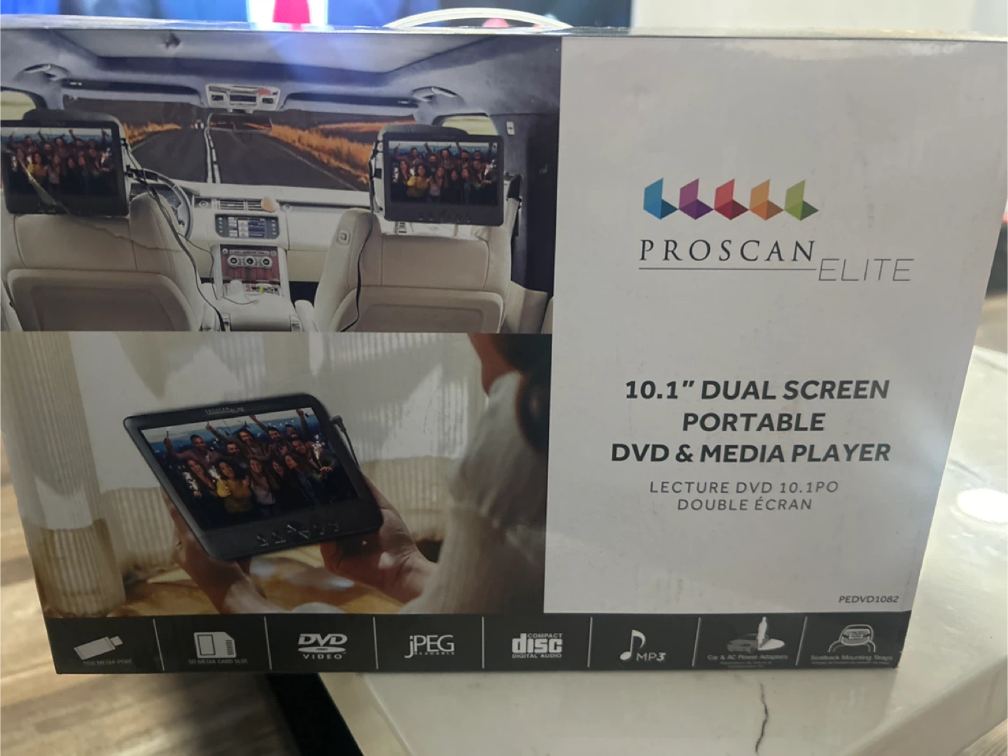 Proscan Elite 10.1" Dual Screen Portable DVD Player