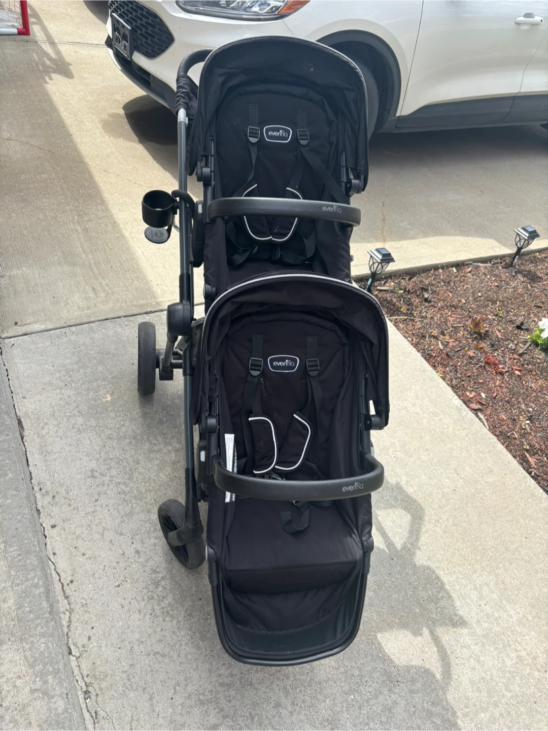 Evenflo Pivot Xpand Double Stroller - Black