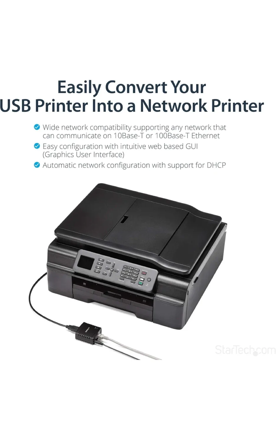 StarTech.com 10/100Mbps Ethernet to USB 2.0 image indicator(4)