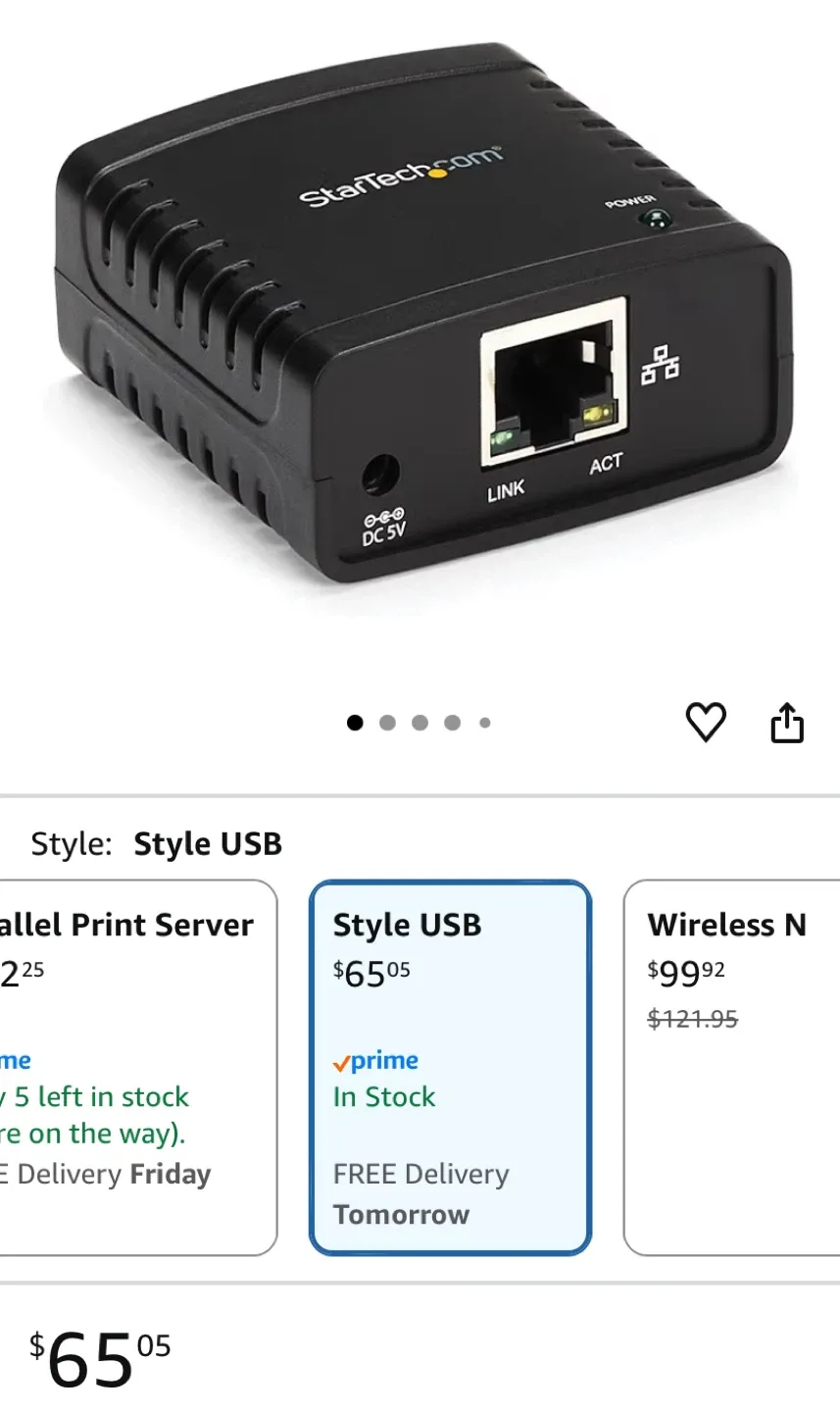 StarTech.com 10/100Mbps Ethernet to USB 2.0 image indicator(10)