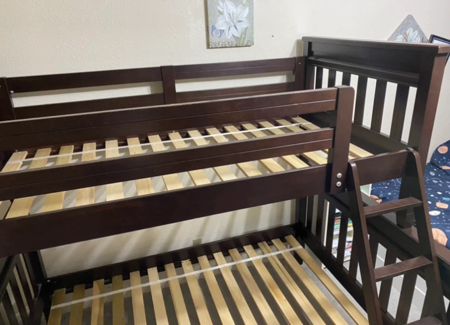 Dark Brown Wooden Bunk Bed twin over double image indicator(4)