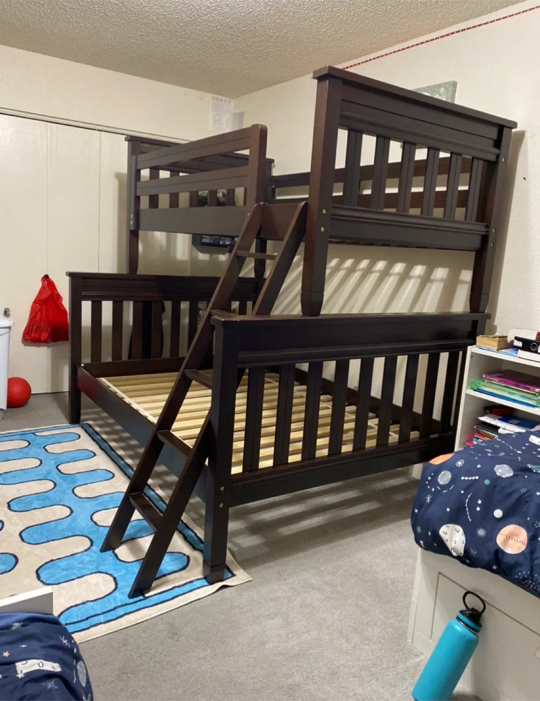 Dark Brown Wooden Bunk Bed twin over double image indicator(2)