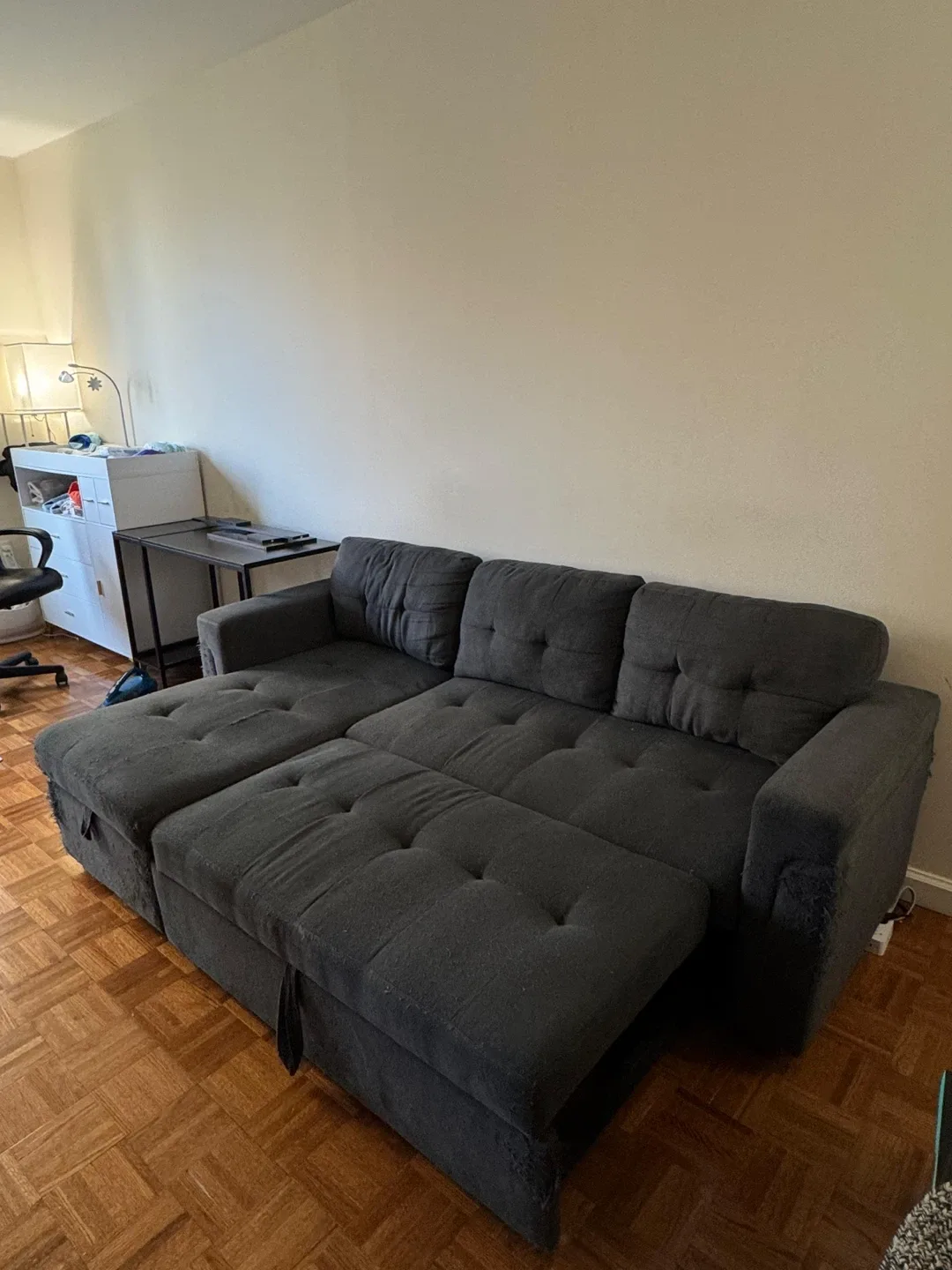 Gray Sectional Sofa with Storage image indicator(5)