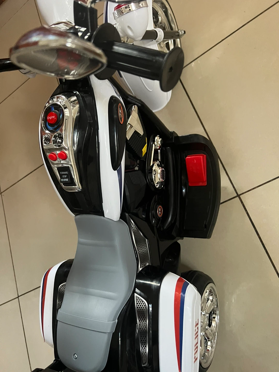 Kids' Police Motorcycle Ride-On Toy