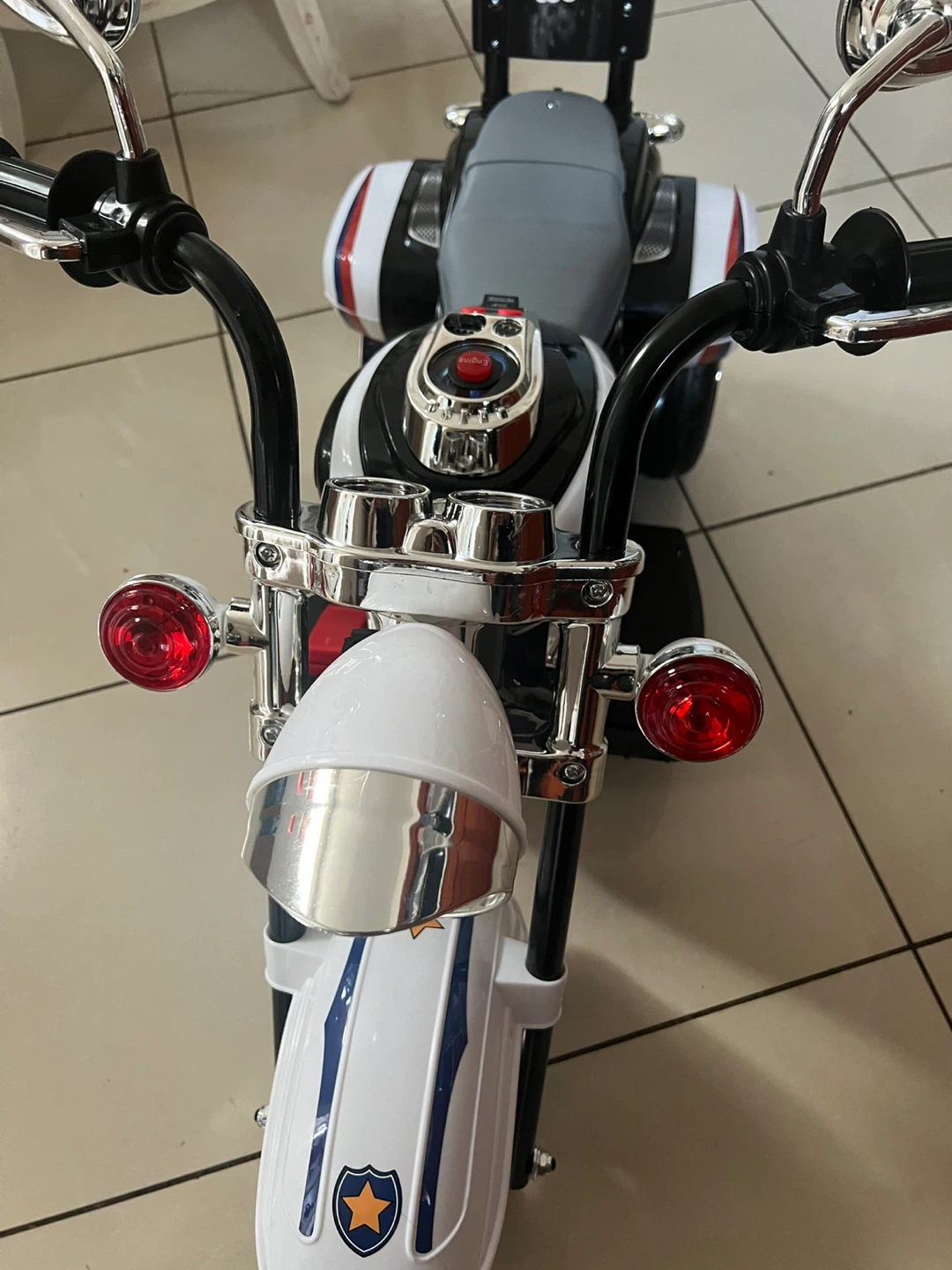 Kids' Police Motorcycle Ride-On Toy - photo 2