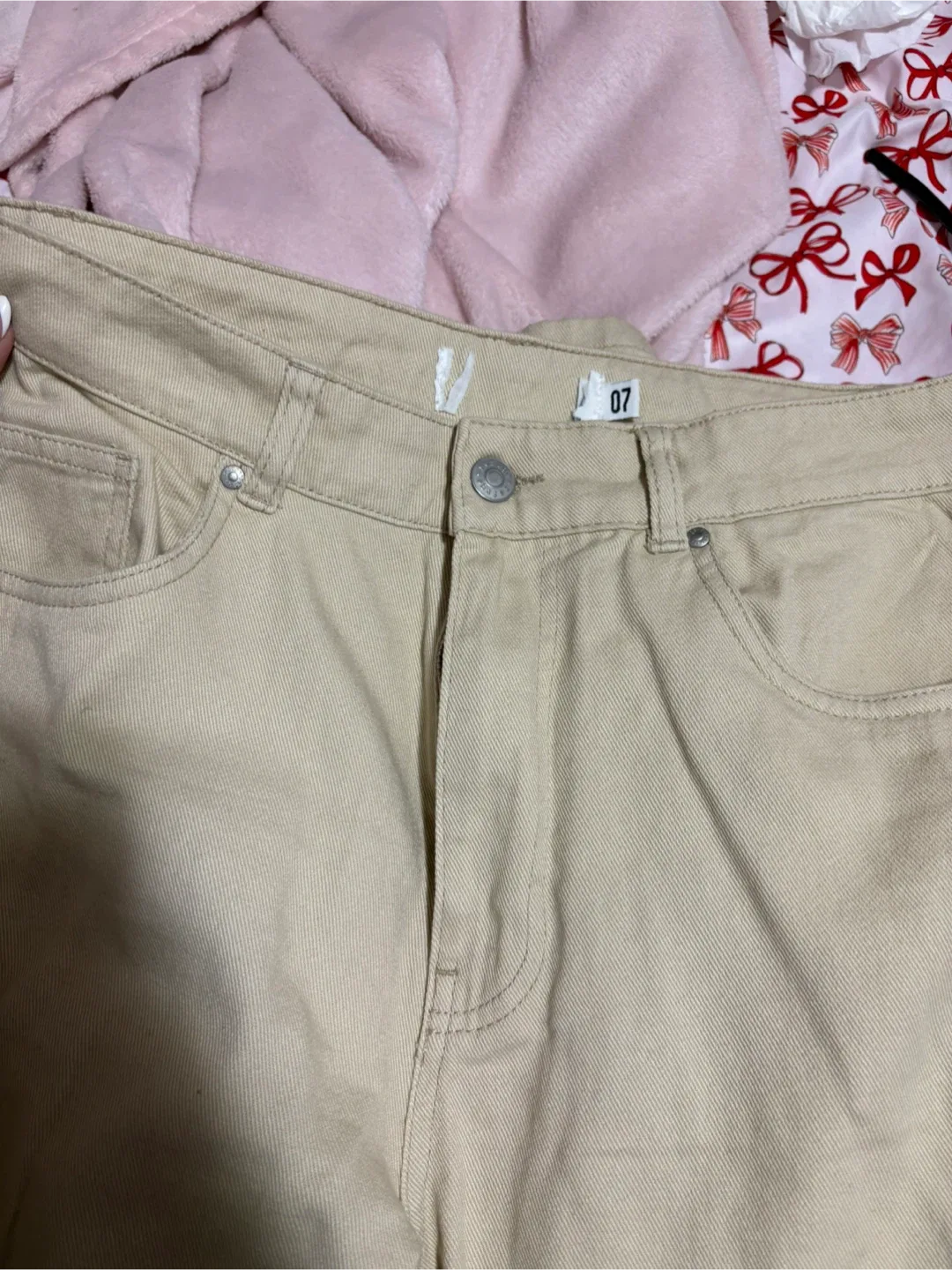 Beige Denim Jeans - Size 07 image indicator(2)