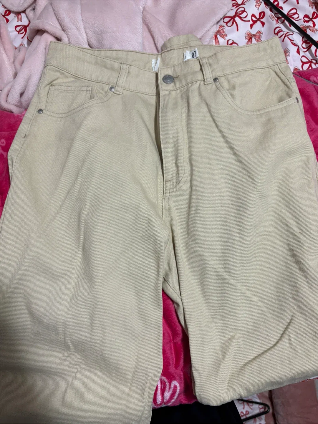 Beige Denim Jeans - Size 07
