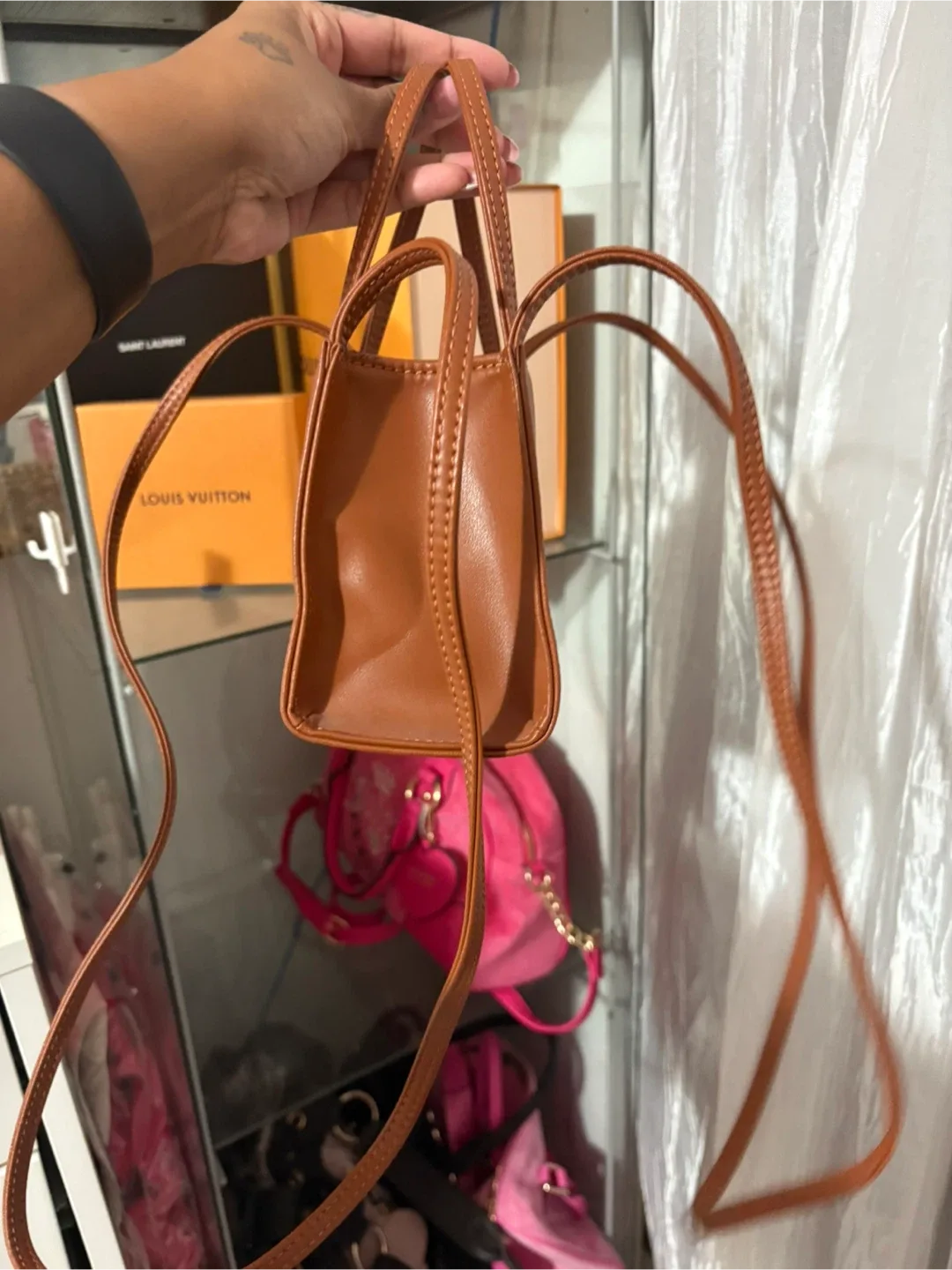 Telfar Mini Brown Shopping Bag image indicator(2)