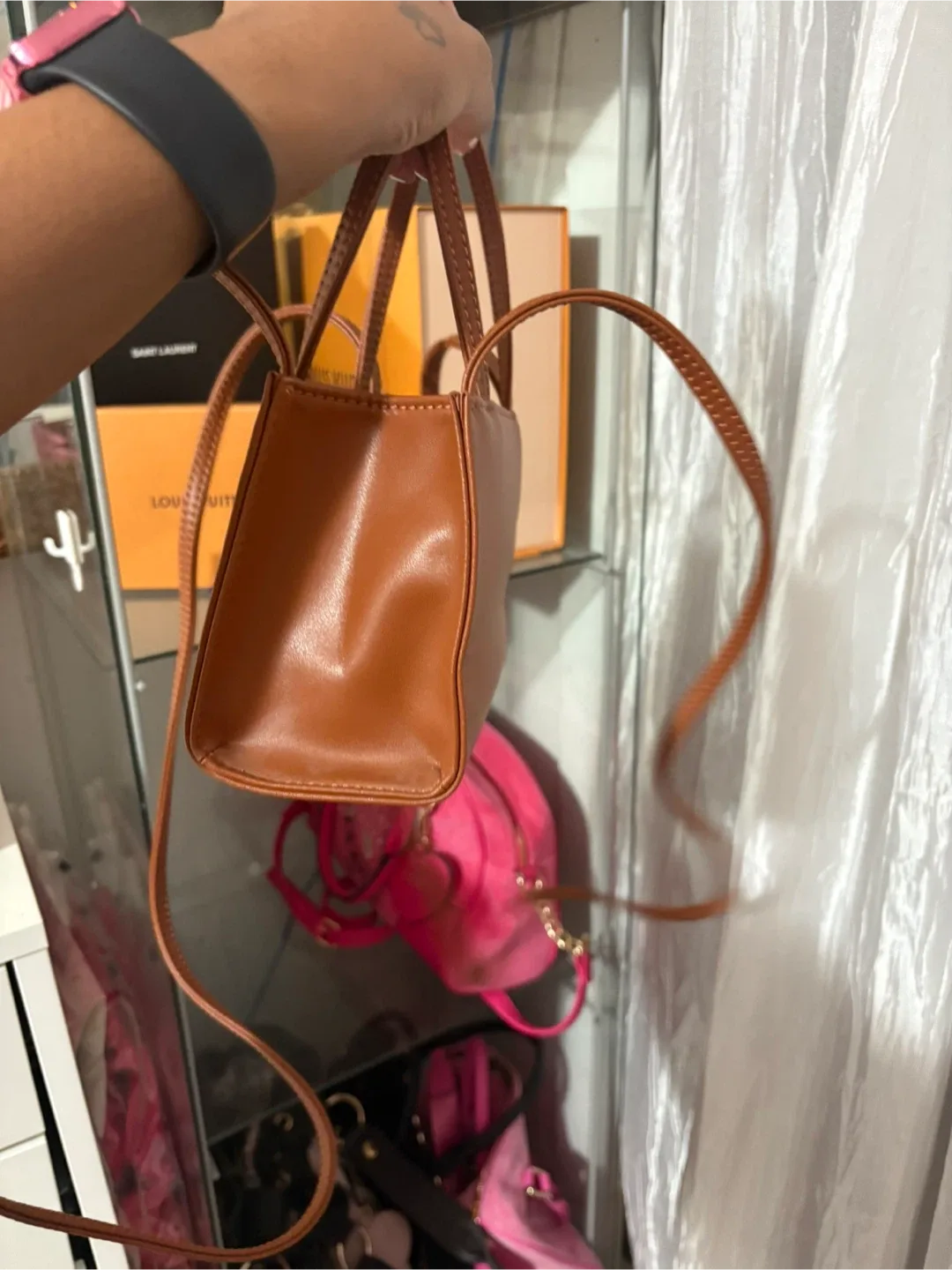 Telfar Mini Brown Shopping Bag image indicator(5)