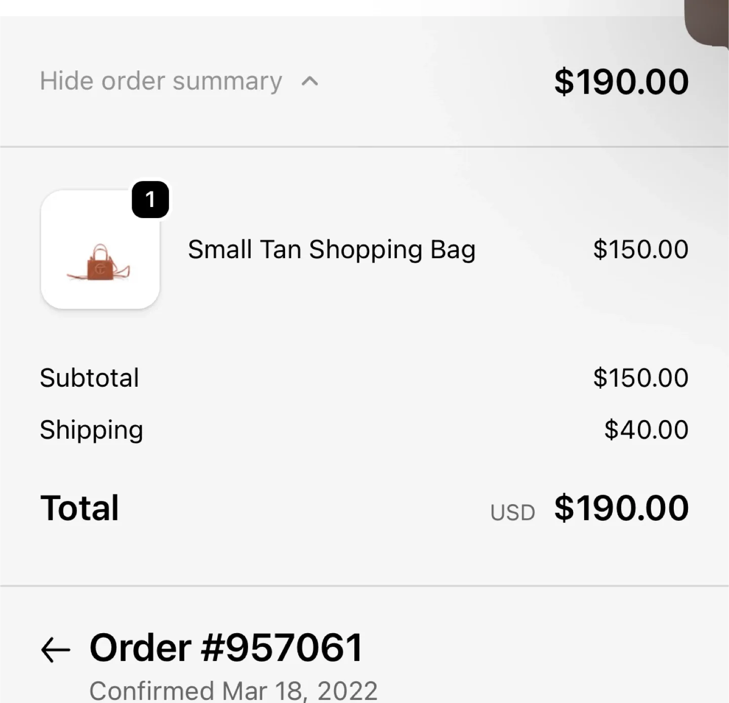 Telfar Mini Brown Shopping Bag image indicator(6)