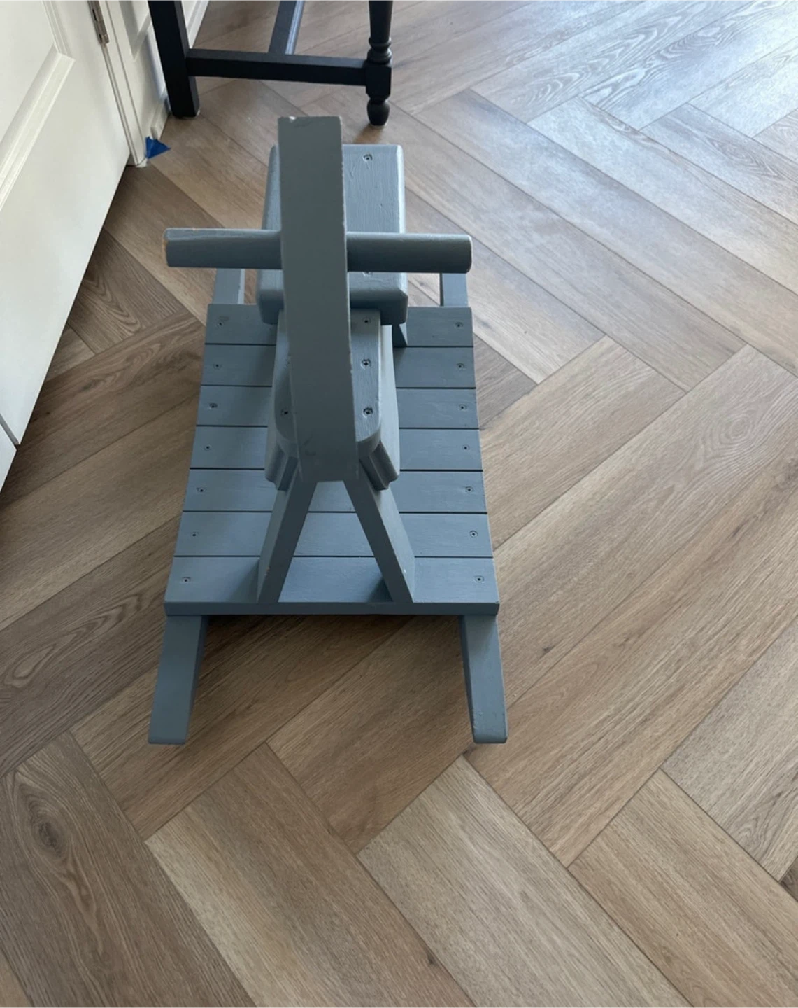 Grey Wooden Rocking Horse - photo 3