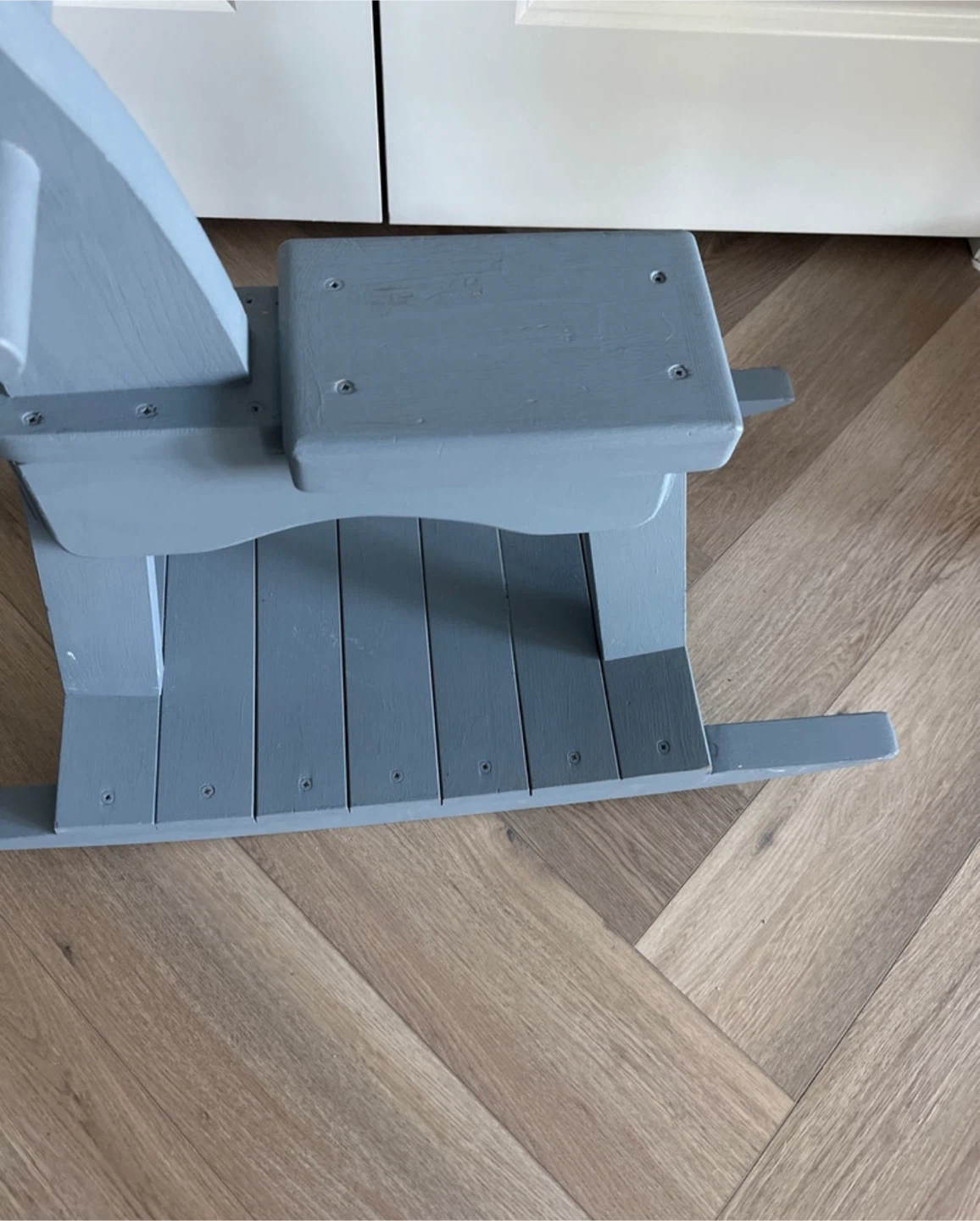 Grey Wooden Rocking Horse - photo 4