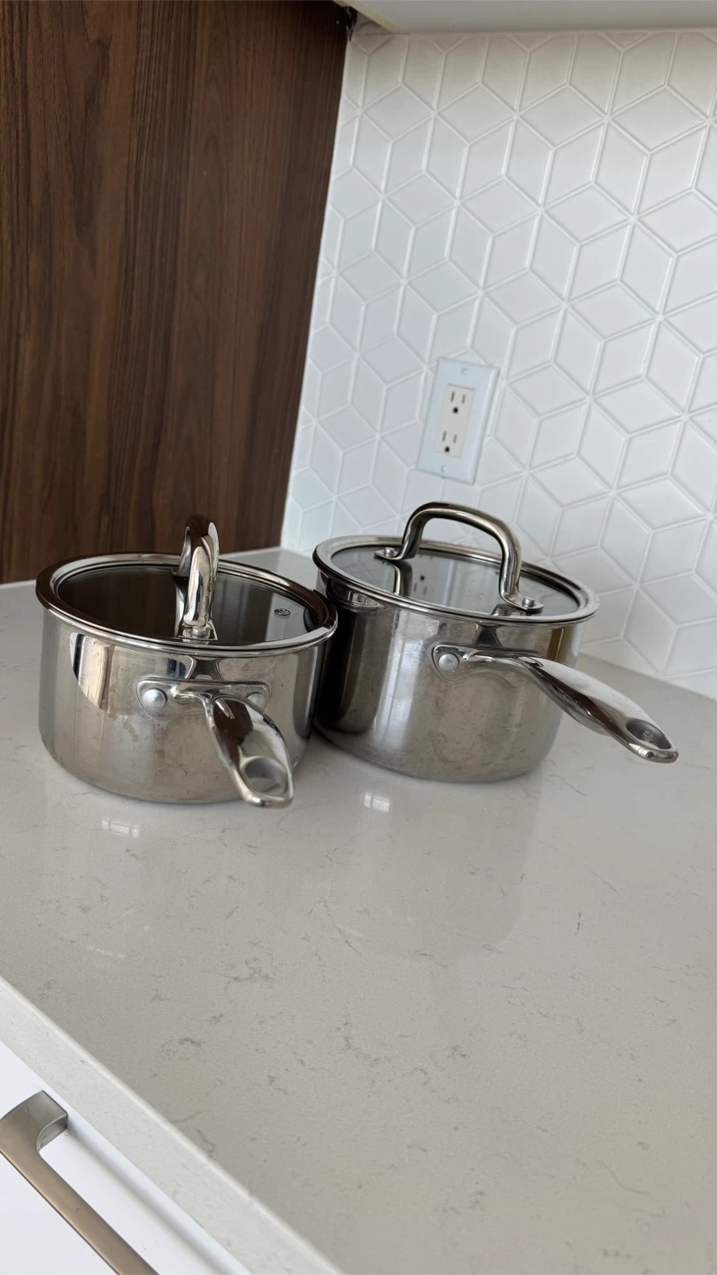 Stainless Steel Sauce Pans with Lids