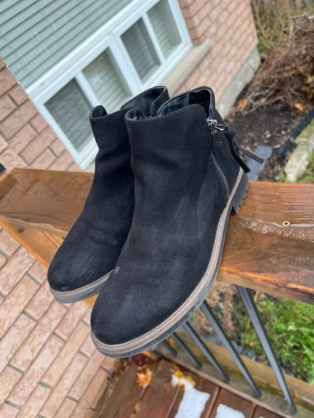 Esprit Black Ankle Boots size 9.5