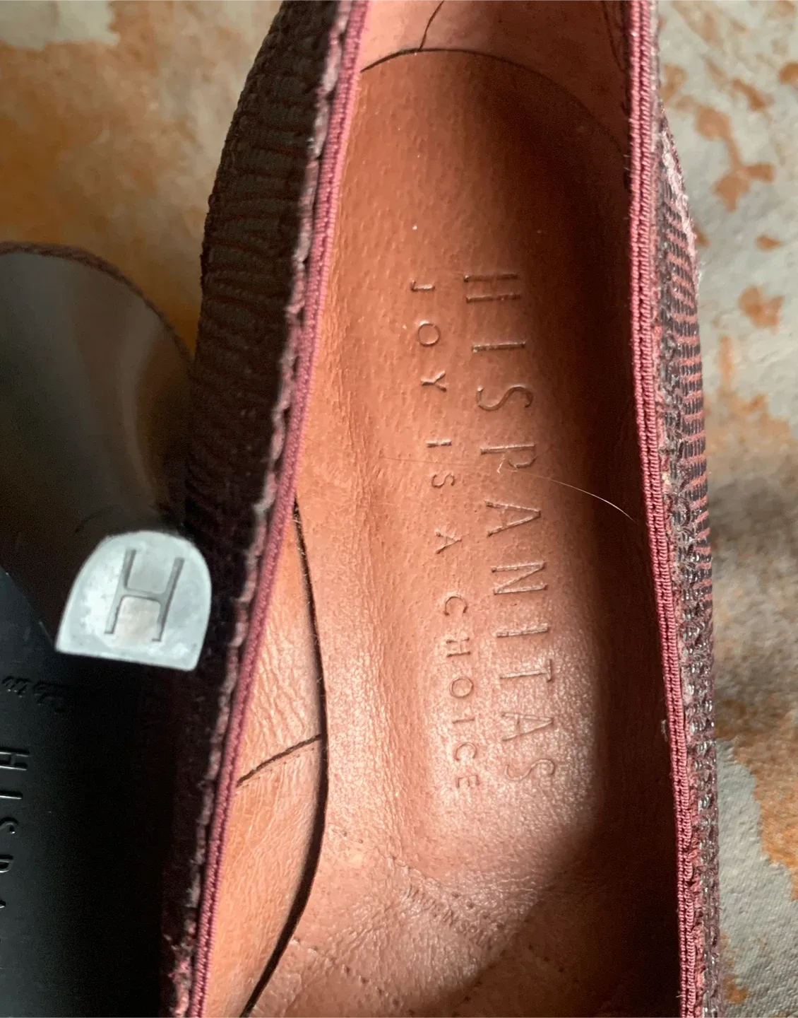 Hispanitas Burgundy Heels, Size 36 image indicator(5)