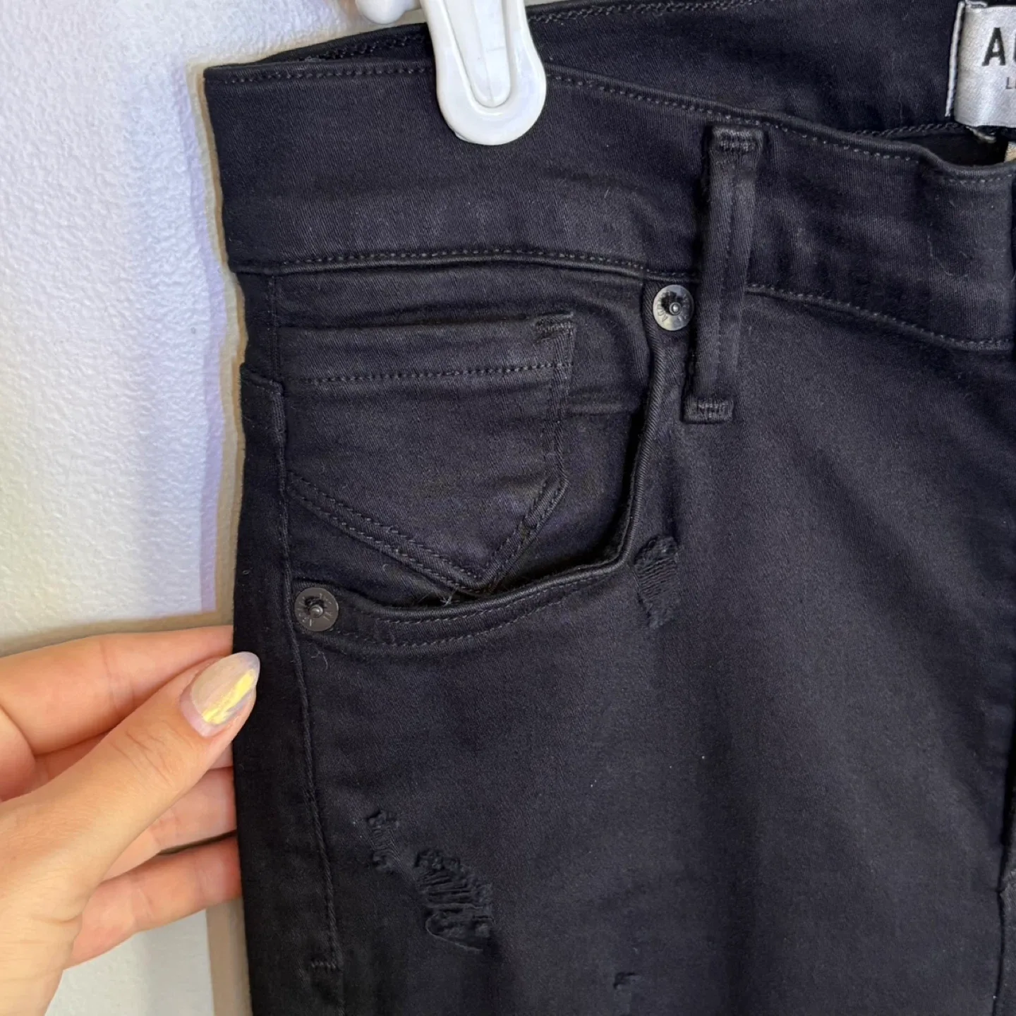 Agolde Sophie High Rise Moonstruck Distressed Jeans Sz 27 image indicator(4)