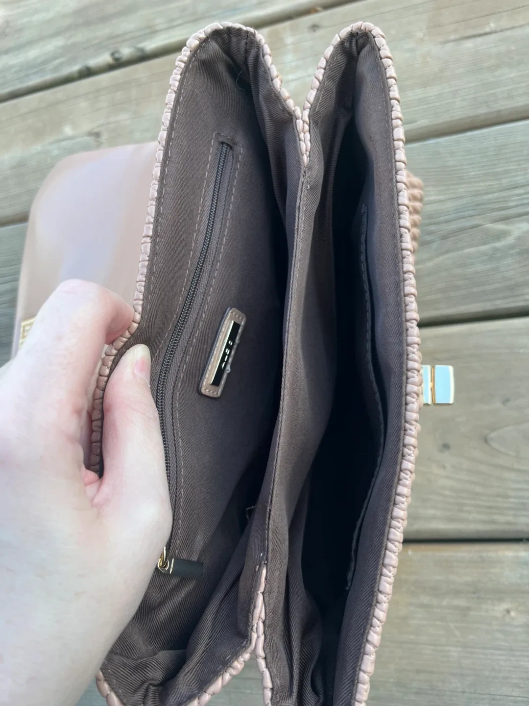 ALDO Pink Quilted Shoulder Bag image indicator(5)