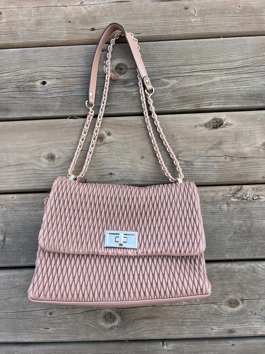 ALDO Pink Quilted Shoulder Bag
