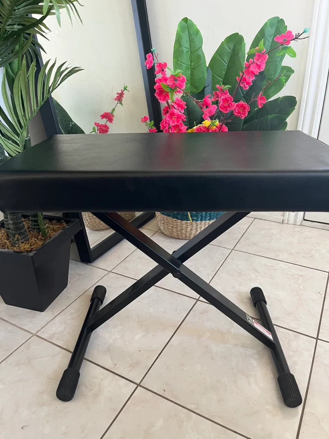 Yorkville Keyboard Bench/Piano Stool - Black