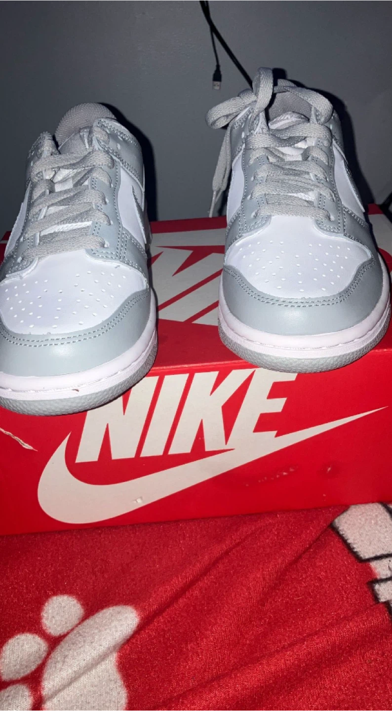 Nike Dunk Low Grey/White Shoes - photo 3
