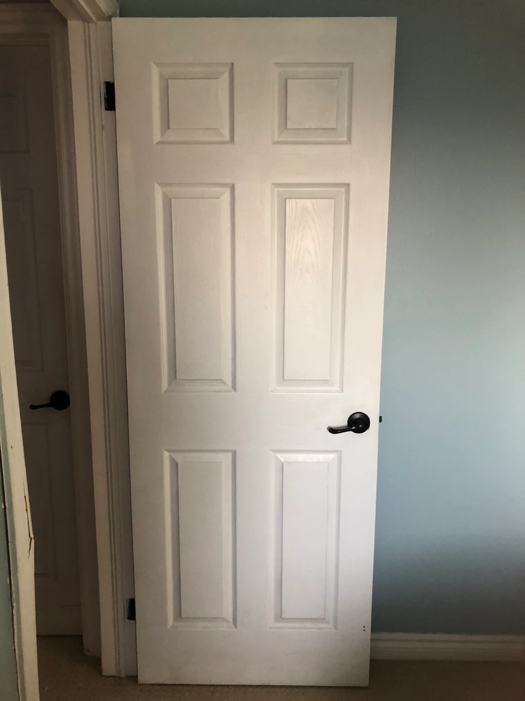Interior Doors with Black Handles