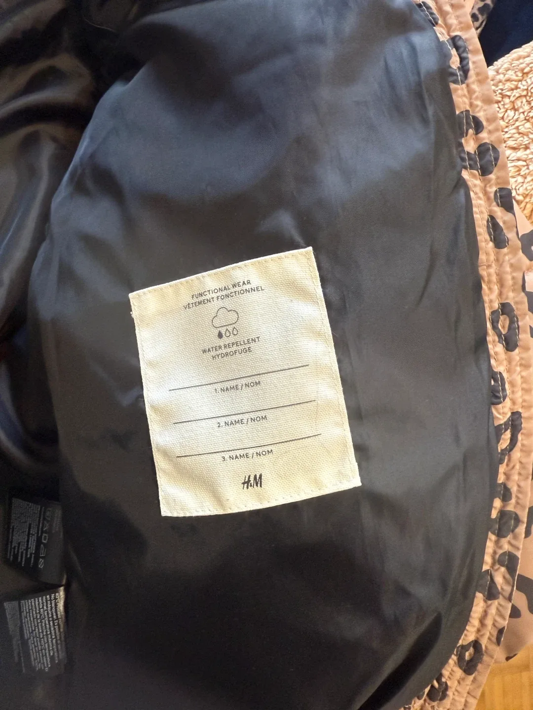 H&M Leopard Print Puffer Jacket - Size 8-10 image indicator(6)