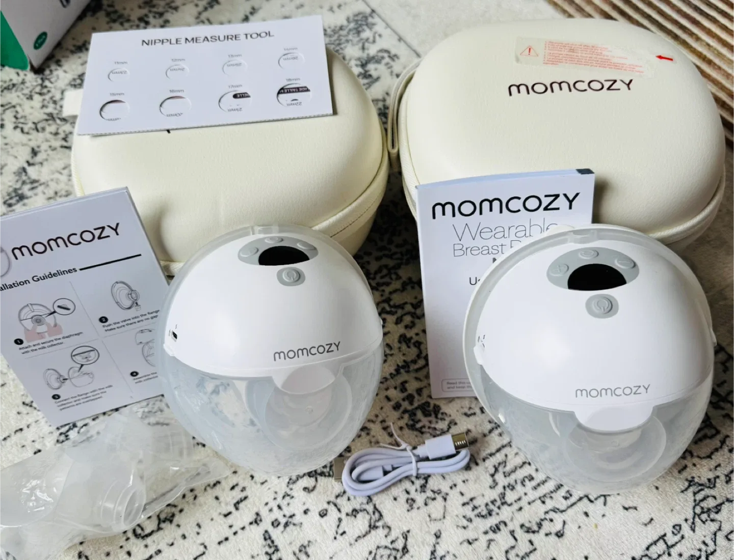 Momcozy M5 Smart App Control Hands Free Breast Pump thumbnail