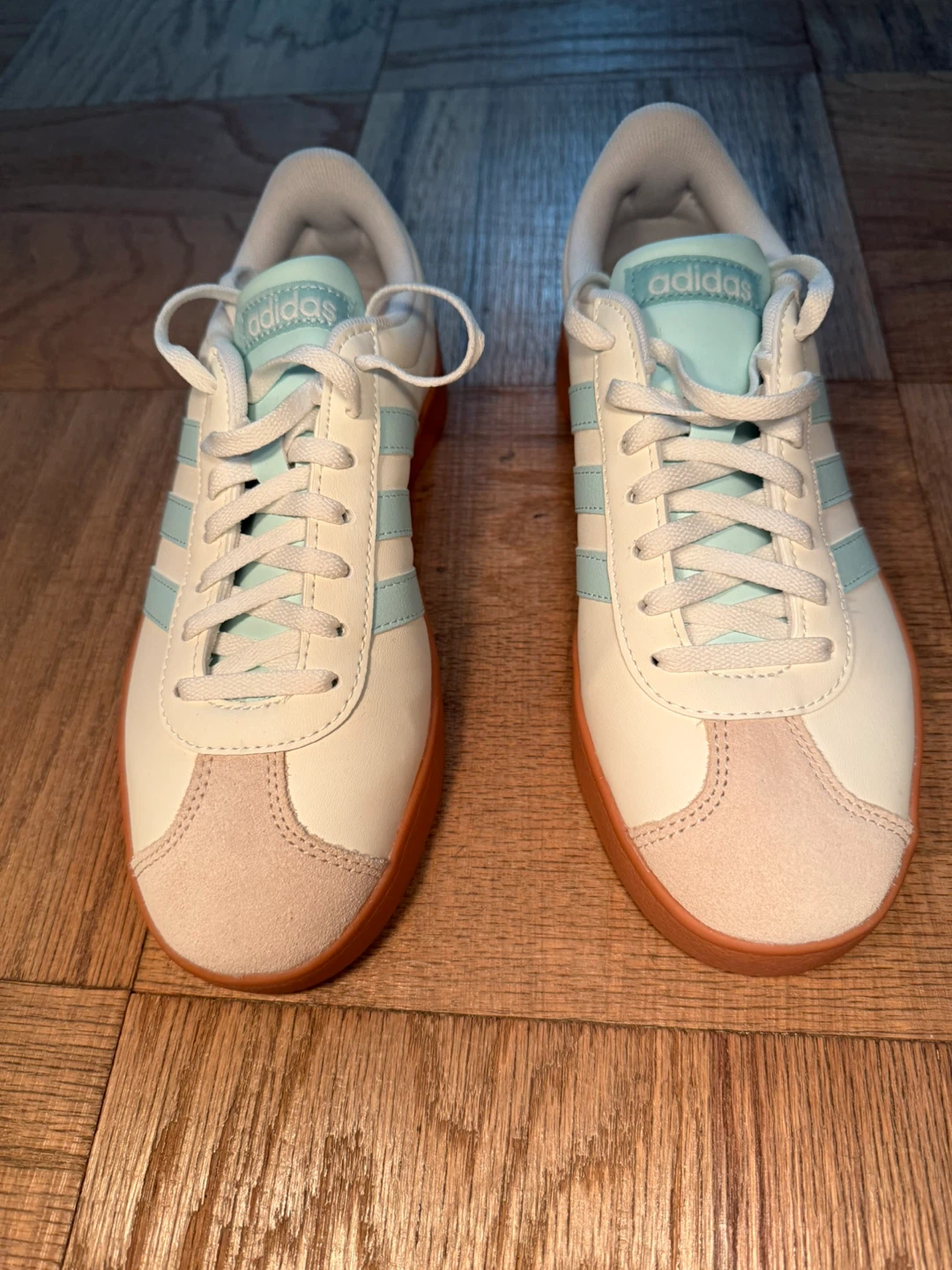 Adidas White and Mint Green  Women's Shoes
