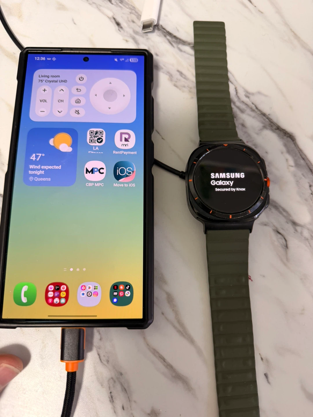 Samsung Galaxy 24s ultra and watch