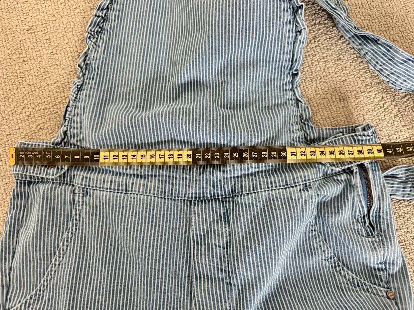 Striped Denim Overalls image indicator(6)