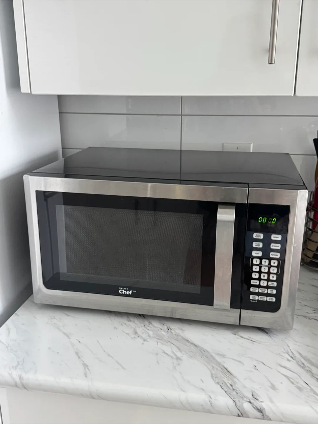 Master Chef Countertop Microwave Stainless Steel