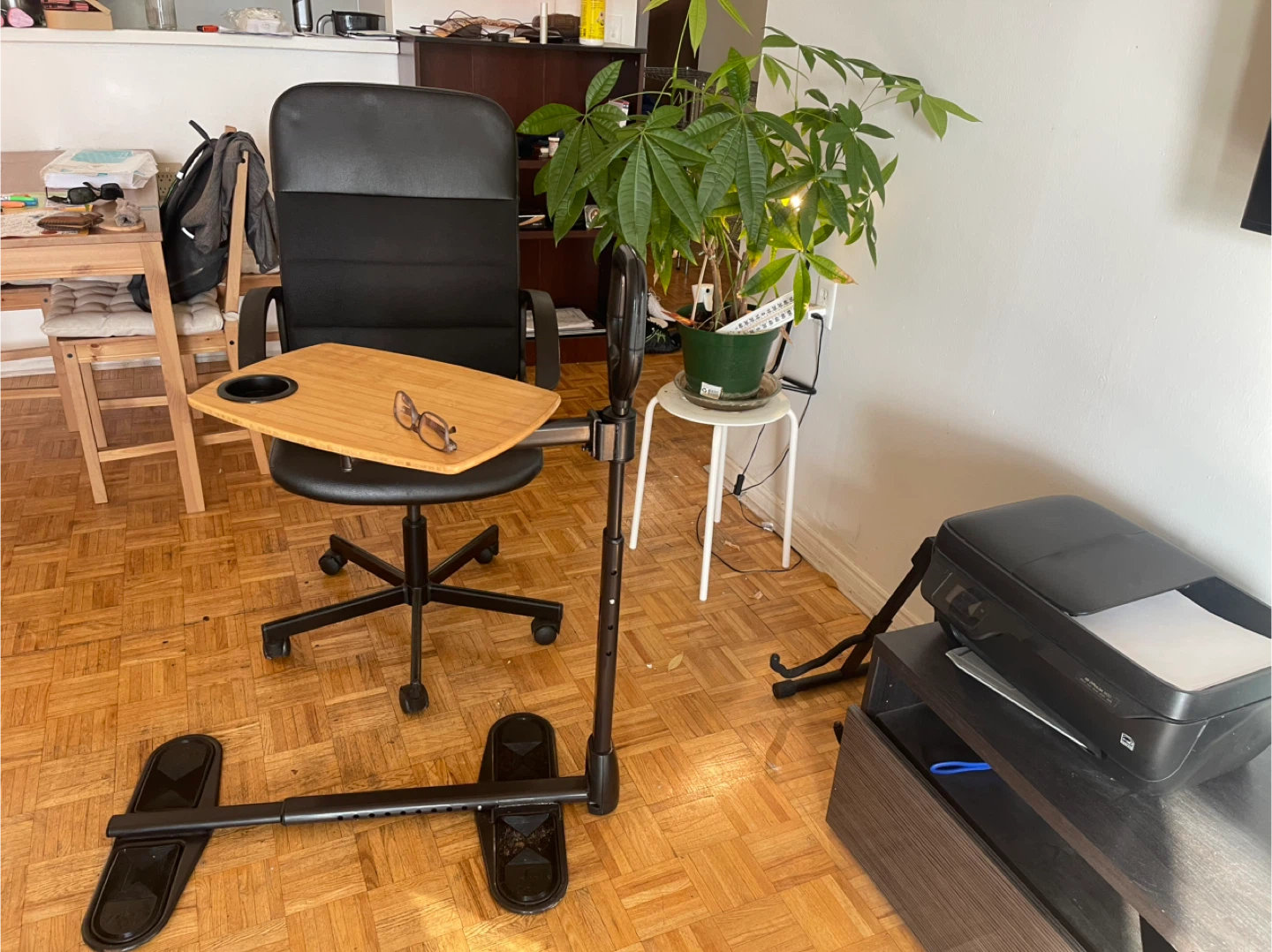 Adjustable Overbed Table with Handle - photo 2