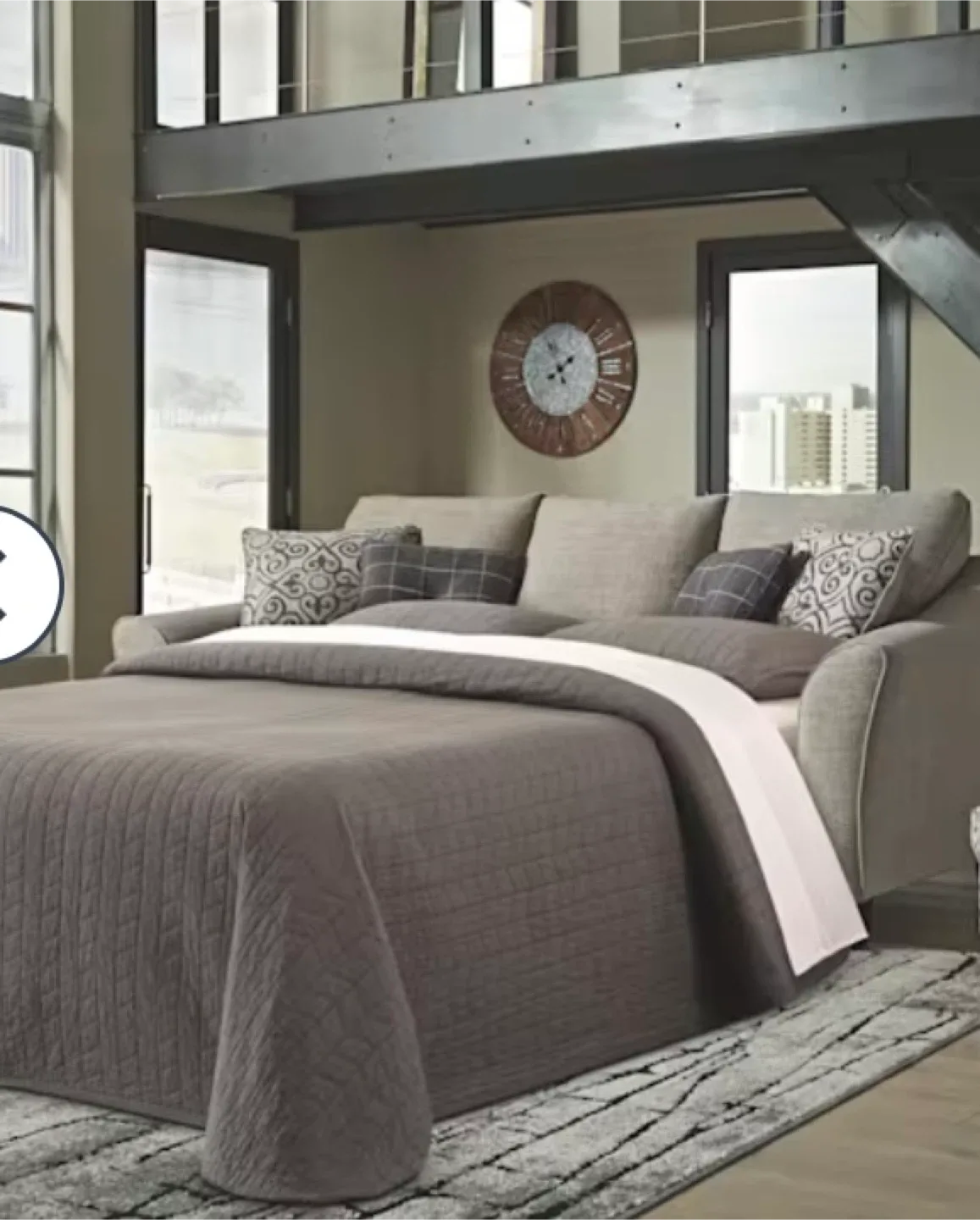 Beige Sofa with Chaise Lounge image indicator(2)