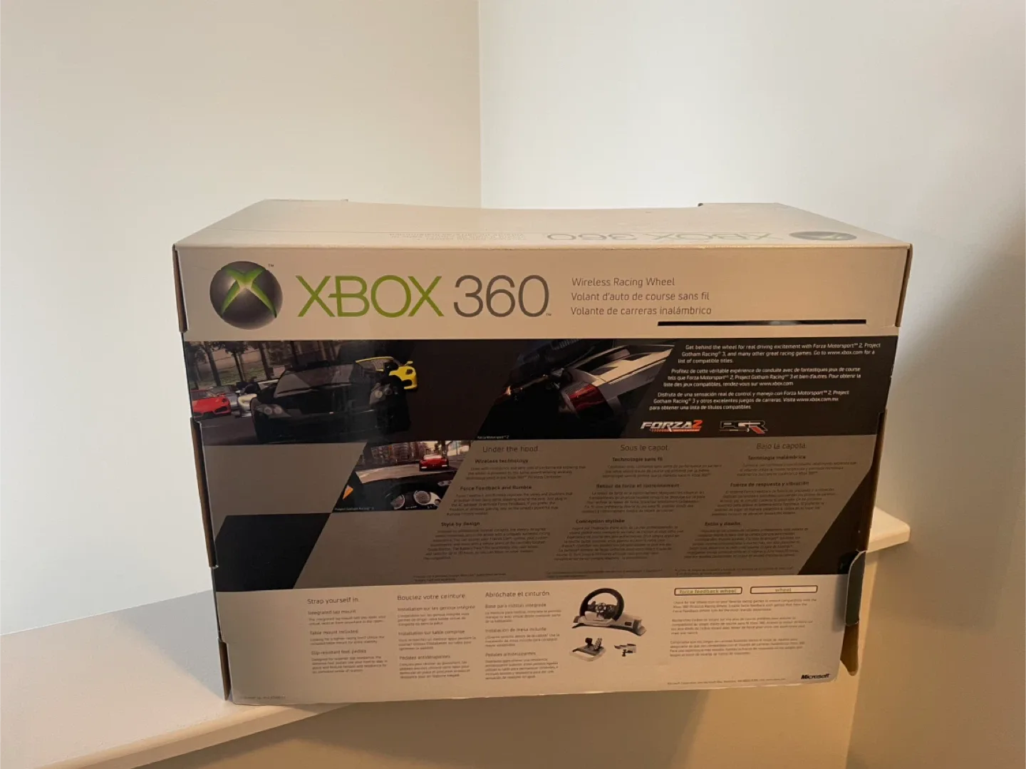 Xbox 360 Wireless Racing Wheel with pedals - Like New! image indicator(2)