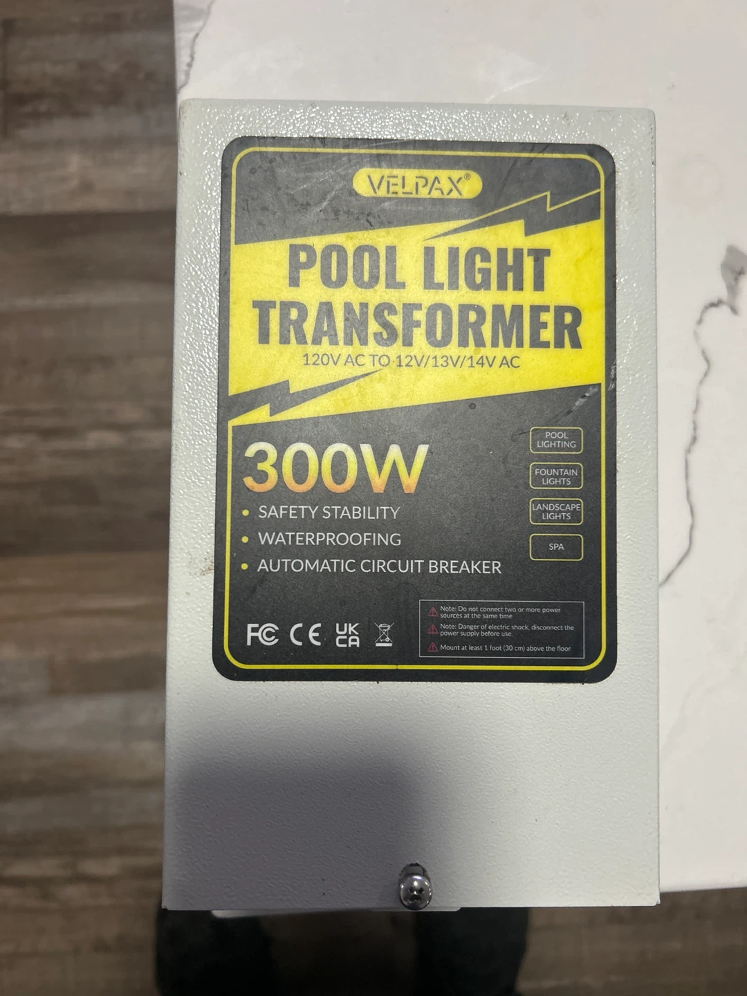 Velpax Pool Light Transformer 300W